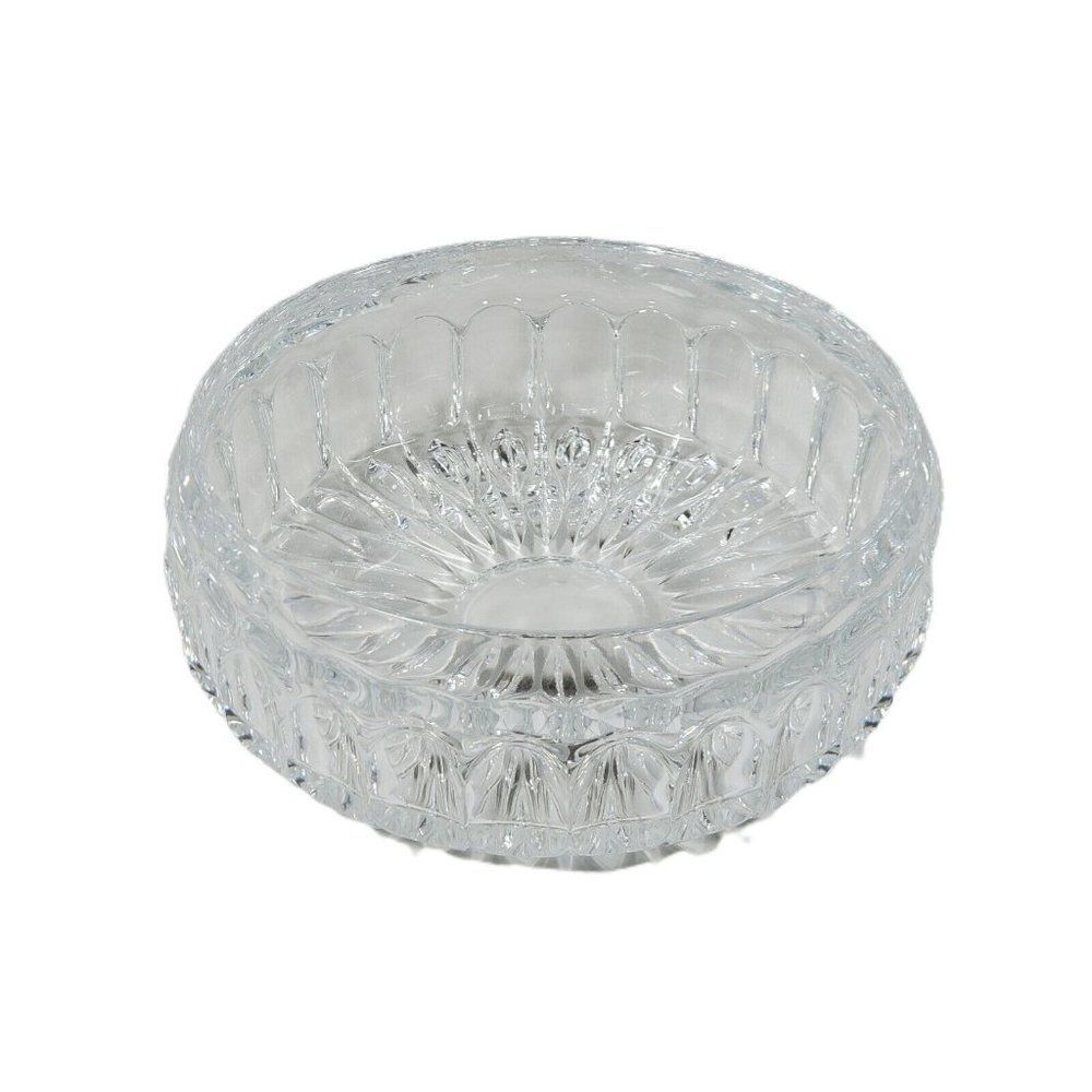 Libbey Brilliant Period Cut Crystal Bowl 8" Buzzsaw Centerpiece Candy Trinket